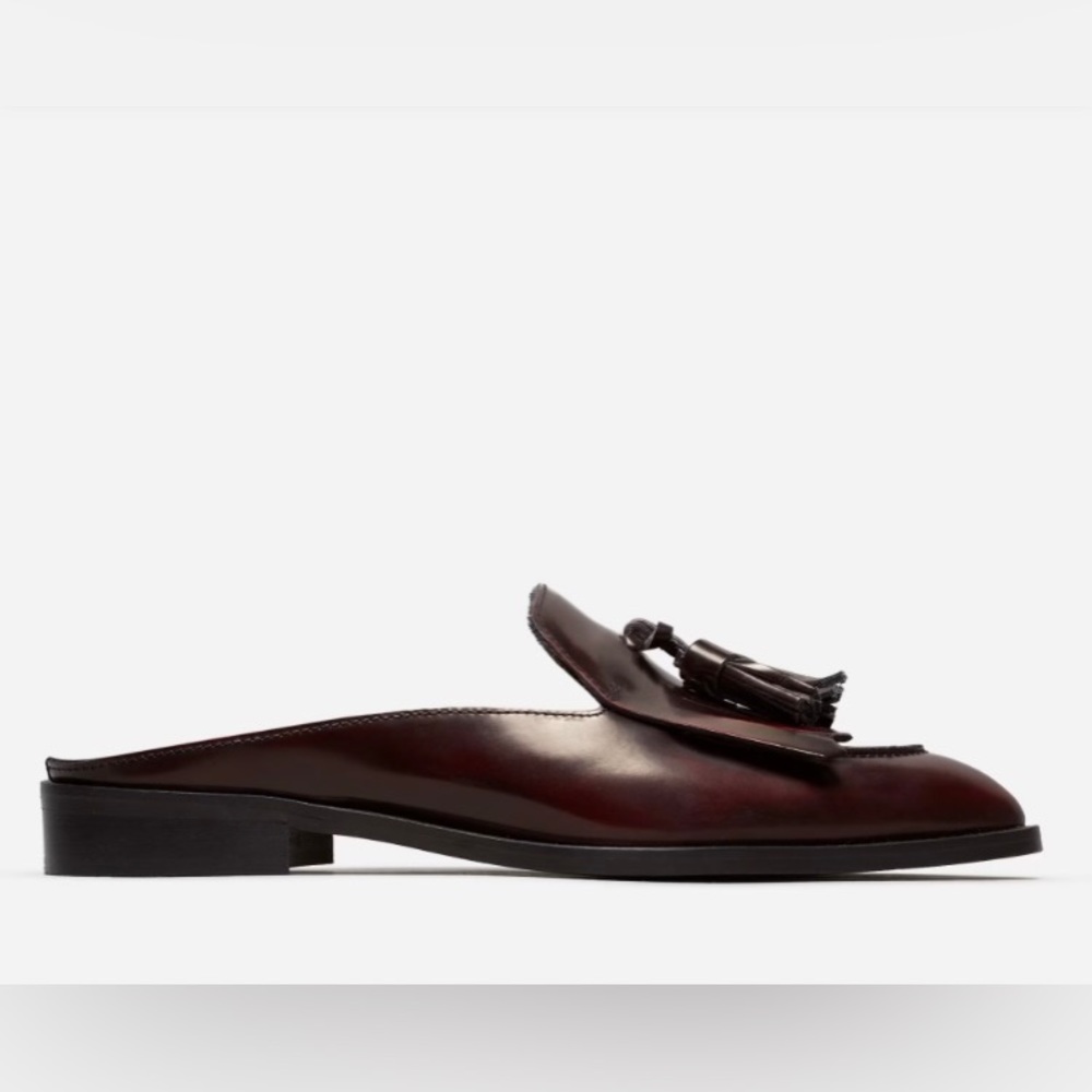 Everlane The Modern Tassel Loafer Mule size 9